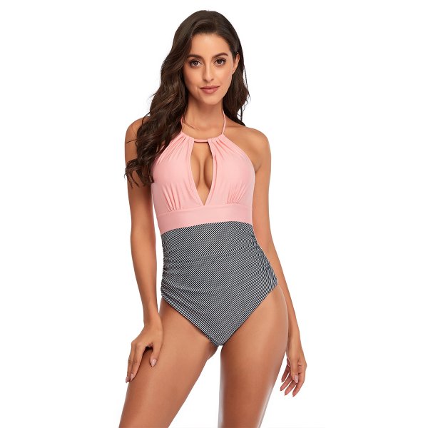 Printed one-piece swimsuit sexy women\'s bikini