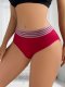 New seamless striped spliced waist top support, comfortable and breathable underwear