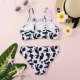 New girls' swimsuit split print bikini
