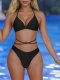 New Split Swimsuit Women's Solid Color Sexy Bikini Set