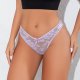 Sexy lace seducing low waisted bow tie t-shirt thong panties for women