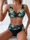 New swimsuit women's sexy printed split bikini set