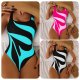 2025 summer new sexy striped bikini beach women's one-piece swimsuit