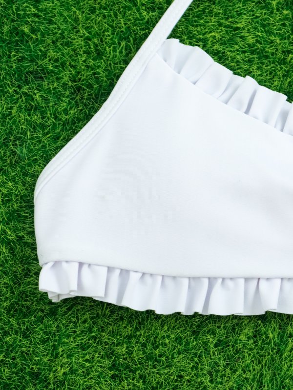 Sexy Bikini Set Women's White Swimsuit