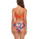New Split Swimsuit Women's Printed Sexy Bikini 3-Piece Set