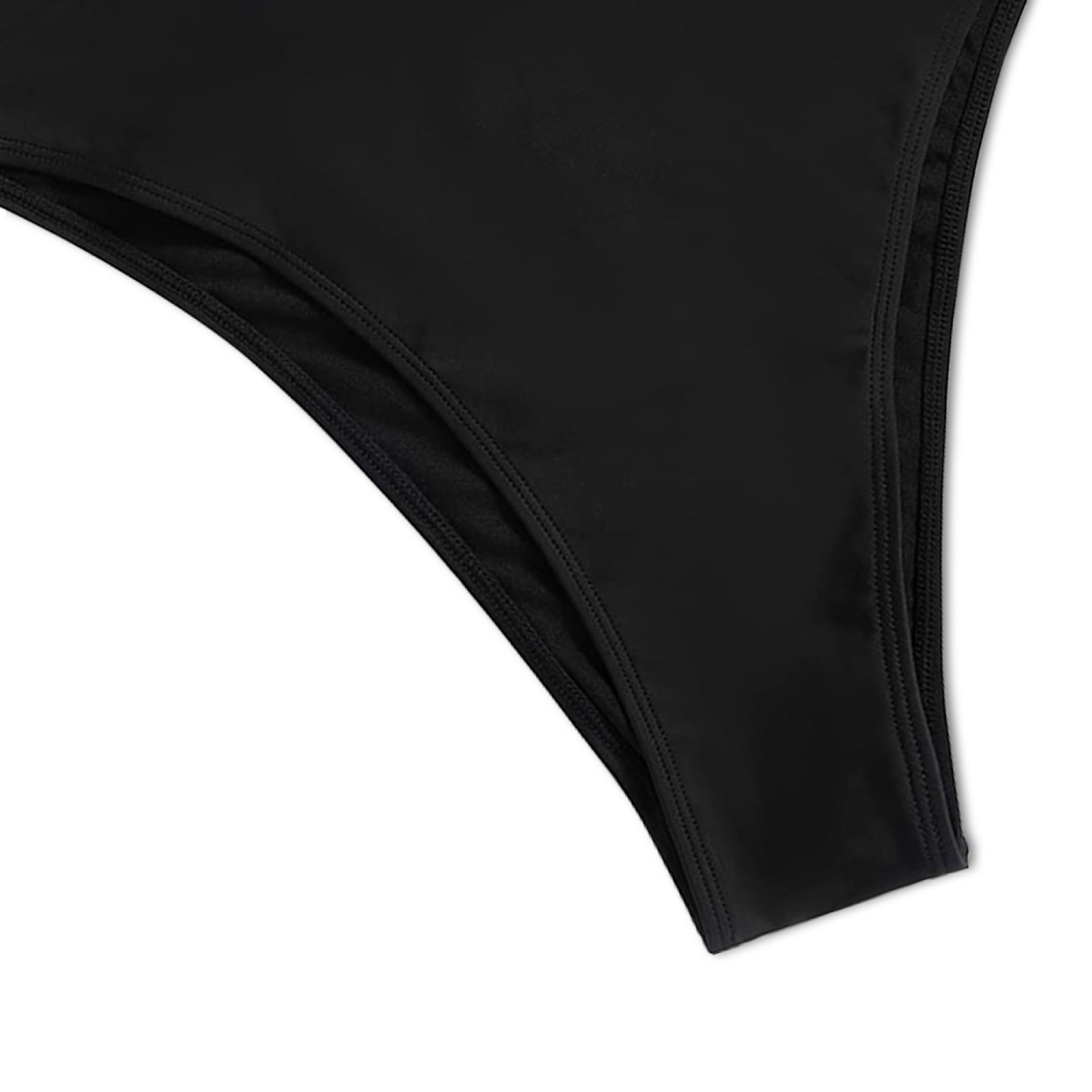 (image for) Women Leopard Waistband Bikini Bottom Triangle Swim Brief S‑XXL