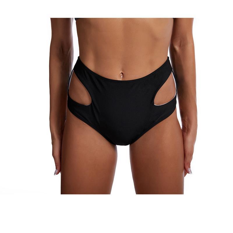 (image for) High Waist Ruffle Shoulder Bikini Set Off‑Shoulder Two‑Piece Women Swimwear Bathing Suit