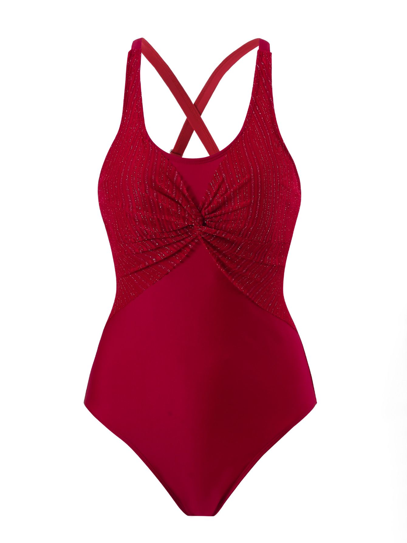 (image for) Women One‑Piece Swimsuit Sexy Tummy Control Conservative Bathing Suit