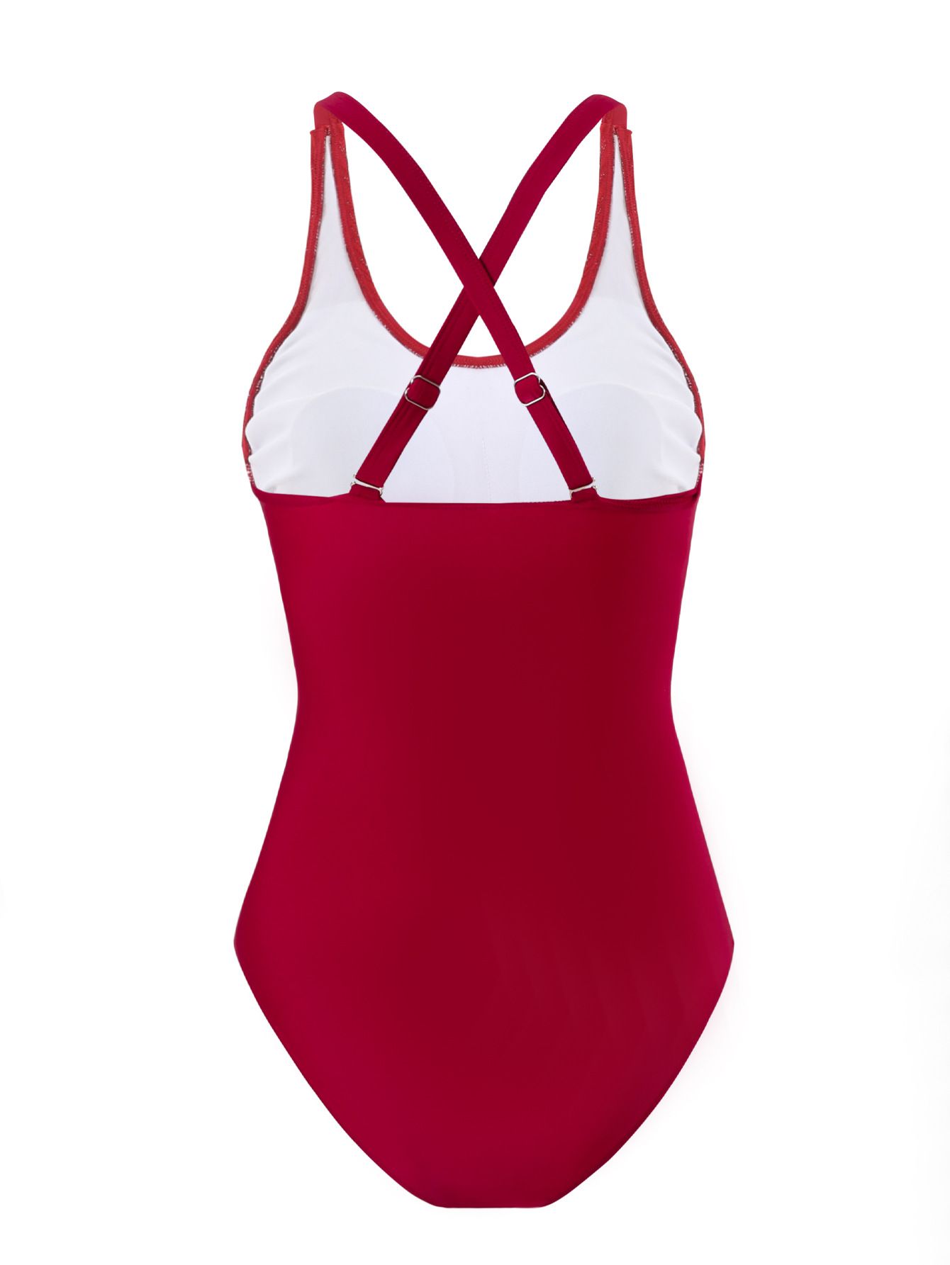 (image for) Women One‑Piece Swimsuit Sexy Tummy Control Conservative Bathing Suit