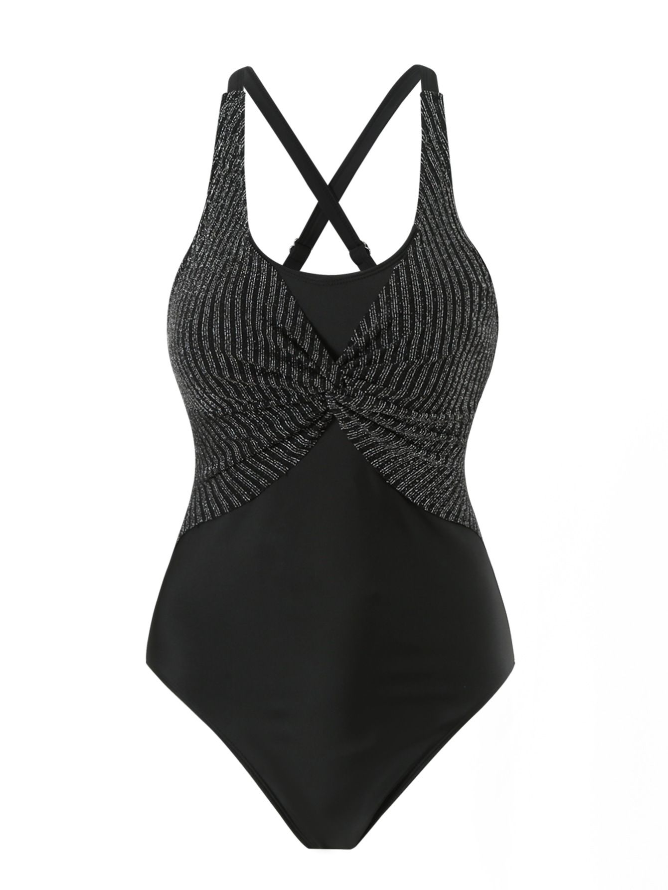 (image for) Women One‑Piece Swimsuit Sexy Tummy Control Conservative Bathing Suit