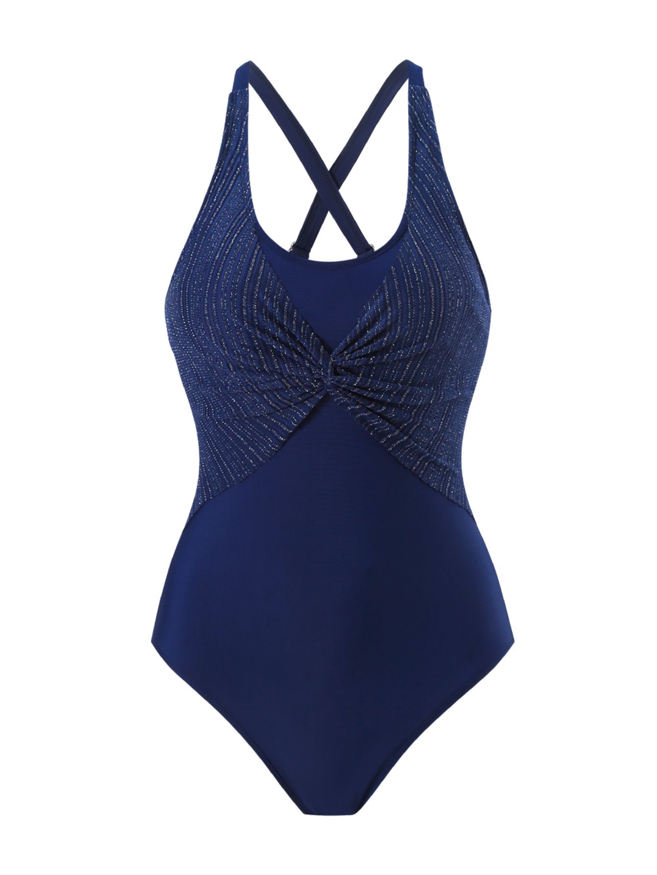 (image for) Women One‑Piece Swimsuit Sexy Tummy Control Conservative Bathing Suit
