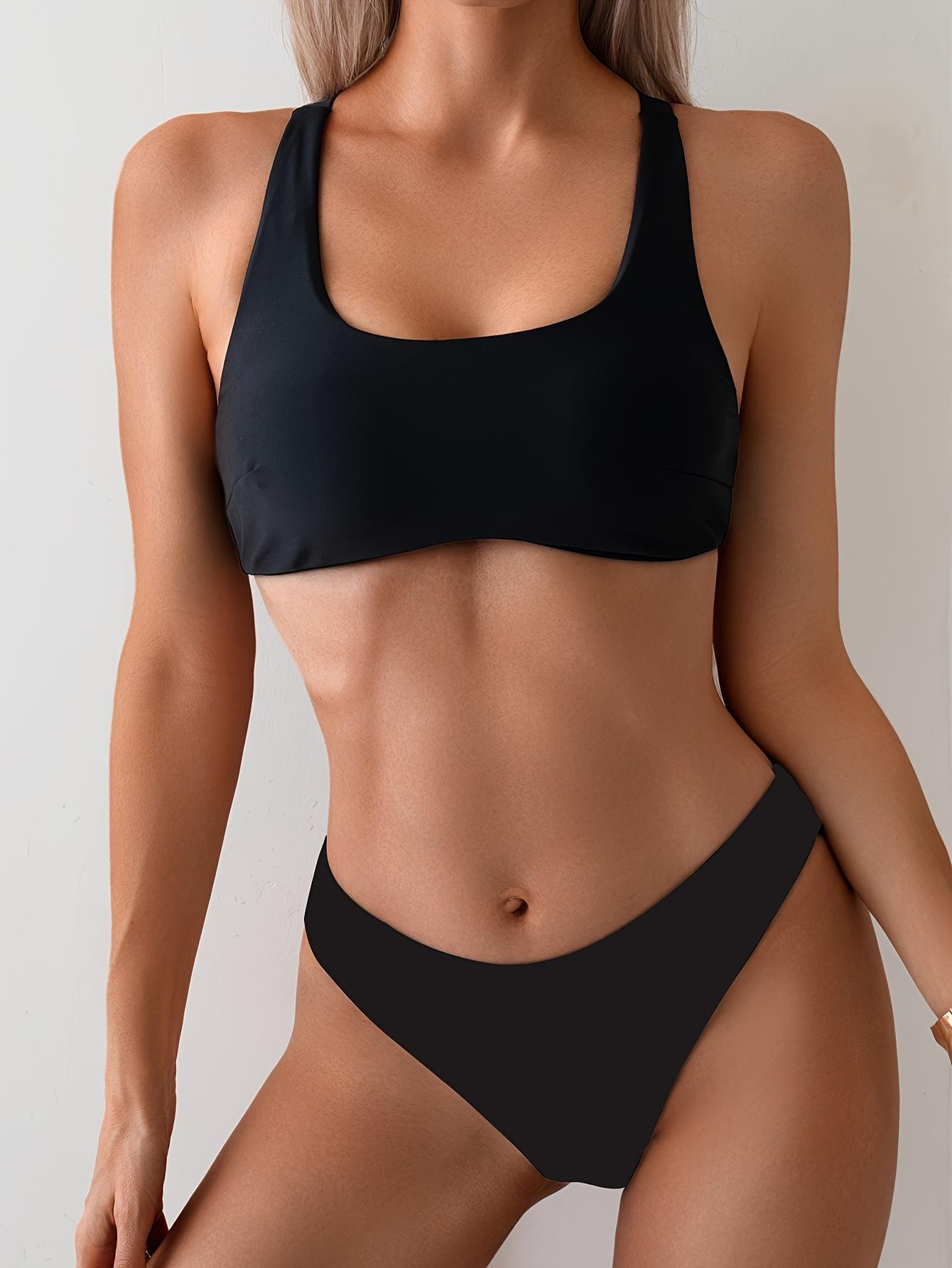 2026 Women Sporty Racerback Bikini Set, Athletic Two Piece Swimsuit with Padded Cups, Sexy Beach Bathing Suit for Swimming Workout S-XXL (image for) 2026 Women Sporty Racerback Bikini Set, Athletic Two Piece Swimsuit with Padded Cups, Sexy Beach Bathing Suit for Swimming Workout S-XXL