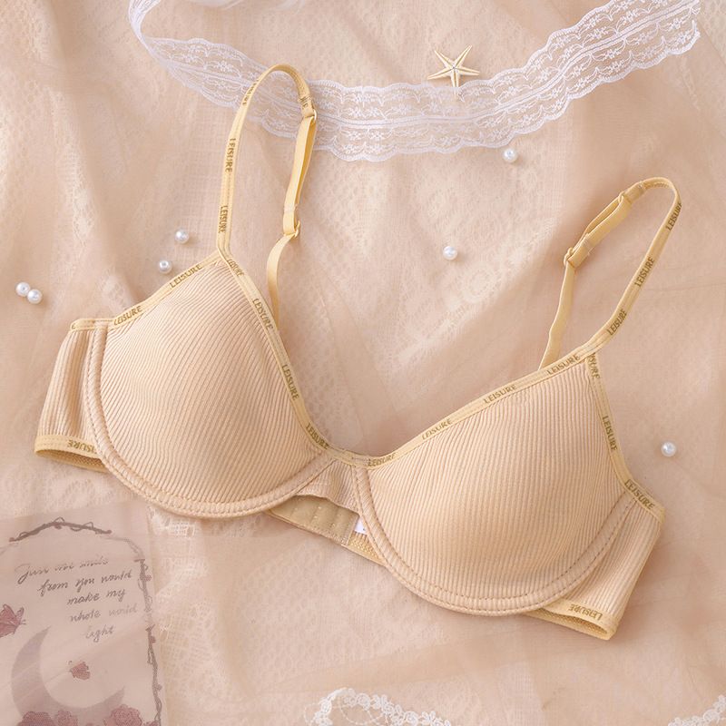 (image for) Women's Front Closure Racerback Push-Up Bra 3/4 Cup Thin Top Thick Bottom Seamless Wire-Free Side Support Back Smoothing Everyday Bralette
