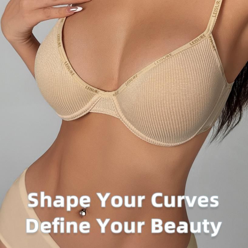 (image for) Women's Front Closure Racerback Push-Up Bra 3/4 Cup Thin Top Thick Bottom Seamless Wire-Free Side Support Back Smoothing Everyday Bralette