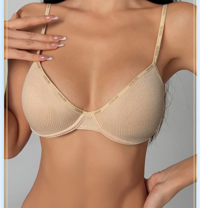 (image for) Women's Front Closure Racerback Push-Up Bra 3/4 Cup Thin Top Thick Bottom Seamless Wire-Free Side Support Back Smoothing Everyday Bralette