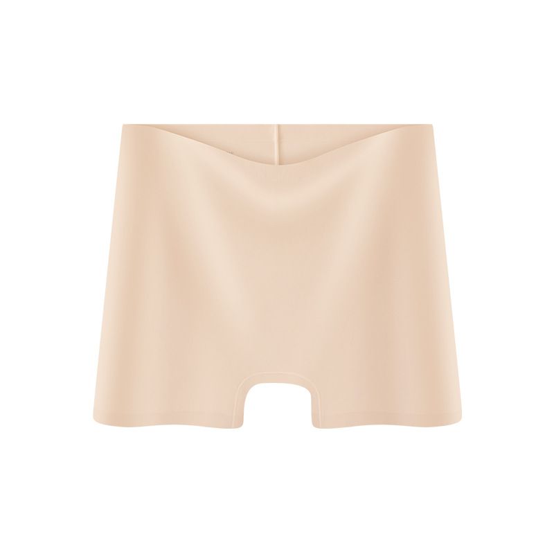 (image for) Women's Mid-Rise Seamless Boyshort Safety Panties 100% Cotton Crotch Breathable No-Show Solid Color Under-Dress Everyday Underwear