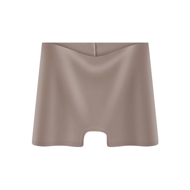 (image for) Women's Mid-Rise Seamless Boyshort Safety Panties 100% Cotton Crotch Breathable No-Show Solid Color Under-Dress Everyday Underwear