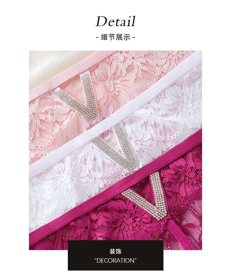 (image for) Women Low Rise Full Floral Lace Thong Panties 100% Cotton Crotch Breathable Butt Lifting Soft Nylon Comfortable Everyday Romantic Intimates