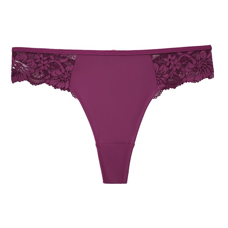 (image for) Women Floral Lace Side Cutout Mid Rise Brief Panties Seamless Breathable Butt Lifting Everyday Underwear