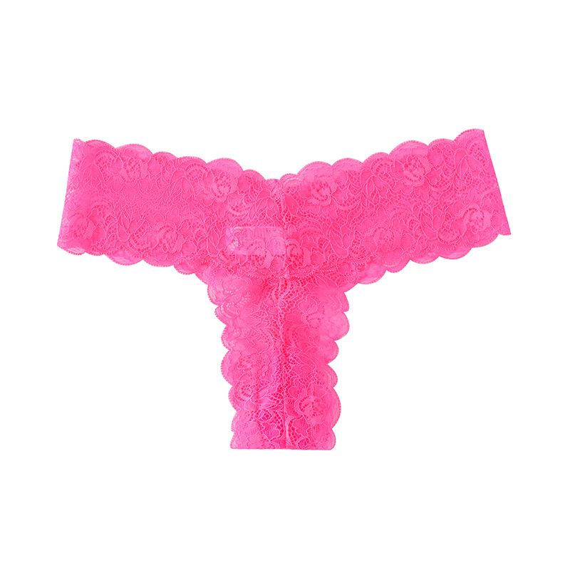 (image for) Women Full Lace Hollow Out Low Rise Thong Panties Seamless Breathable Comfort Sport Sexy Everyday Intimates