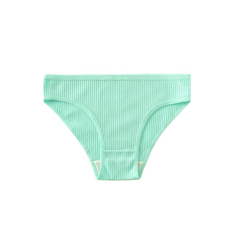 (image for) Women's Mid-Rise Ribbed Cotton Briefs 40-Count High Cotton Content Soft Breathable No-Show Butt Lifting Solid Color Everyday Panties