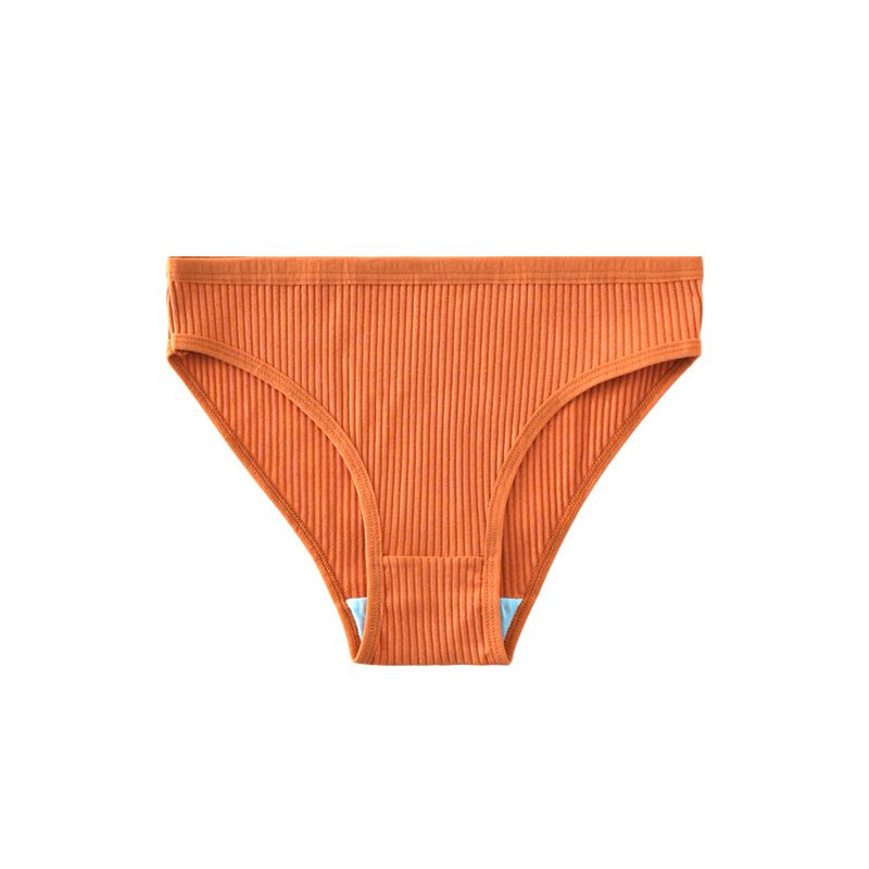 (image for) Women's Mid-Rise Ribbed Cotton Briefs 40-Count High Cotton Content Soft Breathable No-Show Butt Lifting Solid Color Everyday Panties