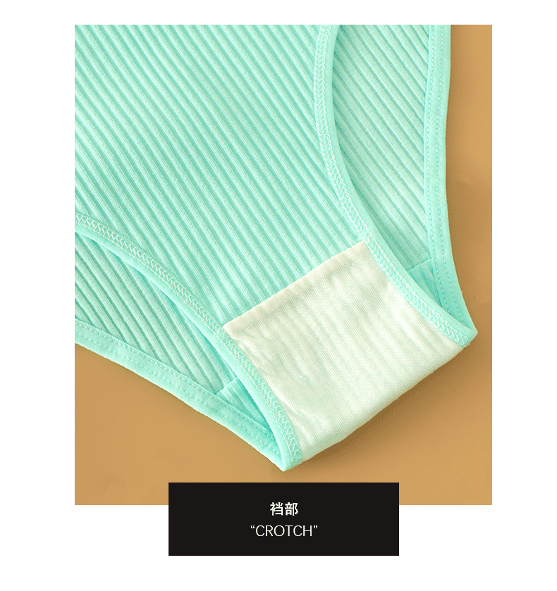 (image for) Women's Mid-Rise Ribbed Cotton Briefs 40-Count High Cotton Content Soft Breathable No-Show Butt Lifting Solid Color Everyday Panties