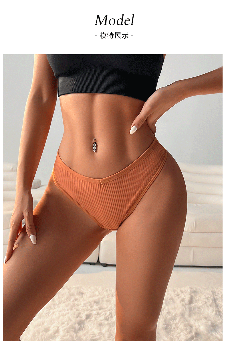 (image for) Women Low Rise Ribbed Cotton Thong Panties 95%-100% Cotton Crotch Breathable No-Show Butt Lifting Soft 40-Count Knit Everyday Intimates