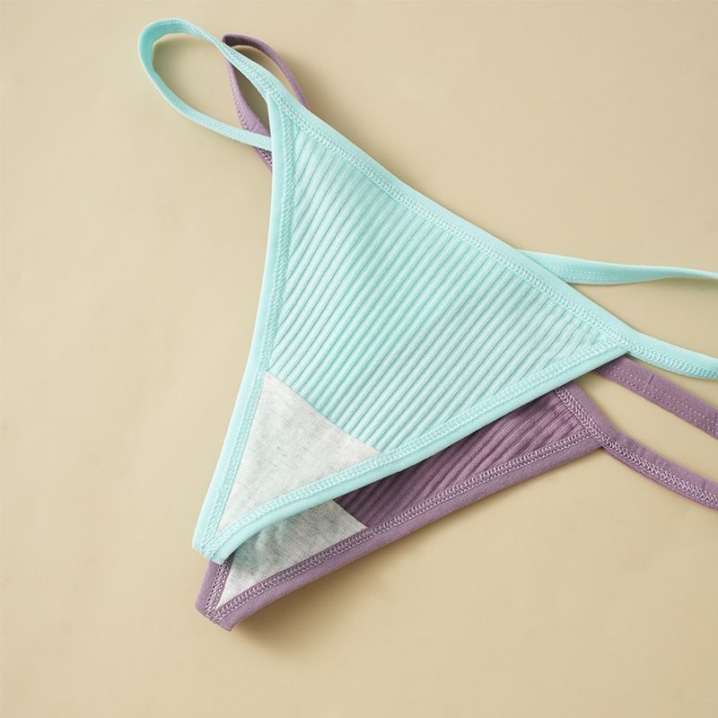 (image for) Women Low Rise 40S Cotton Thong Panties Seamless Breathable Butt Lifting Comfort Everyday Underwear