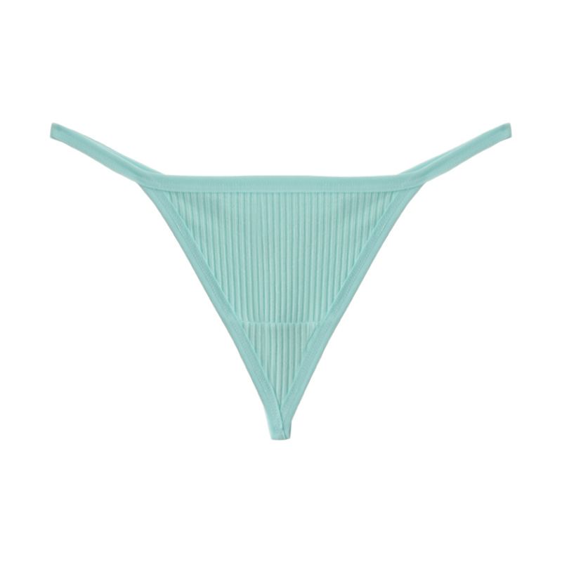 (image for) Women Low Rise 40S Cotton Thong Panties Seamless Breathable Butt Lifting Comfort Everyday Underwear