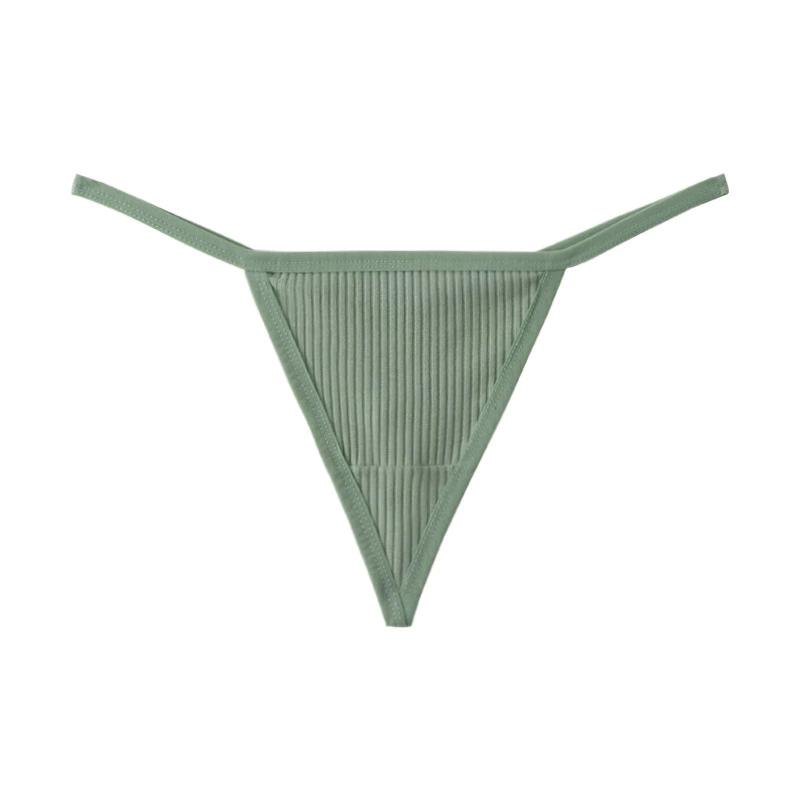 (image for) Women Low Rise 40S Cotton Thong Panties Seamless Breathable Butt Lifting Comfort Everyday Underwear