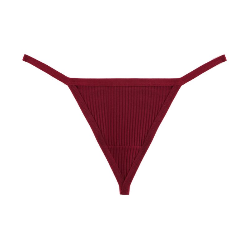 (image for) Women Low Rise 40S Cotton Thong Panties Seamless Breathable Butt Lifting Comfort Everyday Underwear
