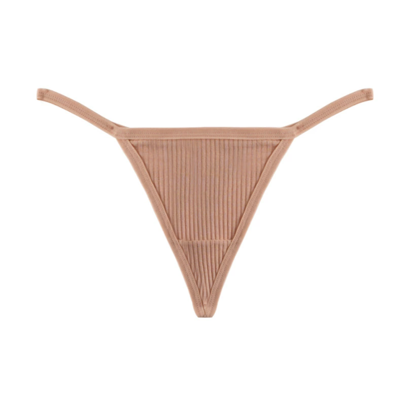 (image for) Women Low Rise 40S Cotton Thong Panties Seamless Breathable Butt Lifting Comfort Everyday Underwear