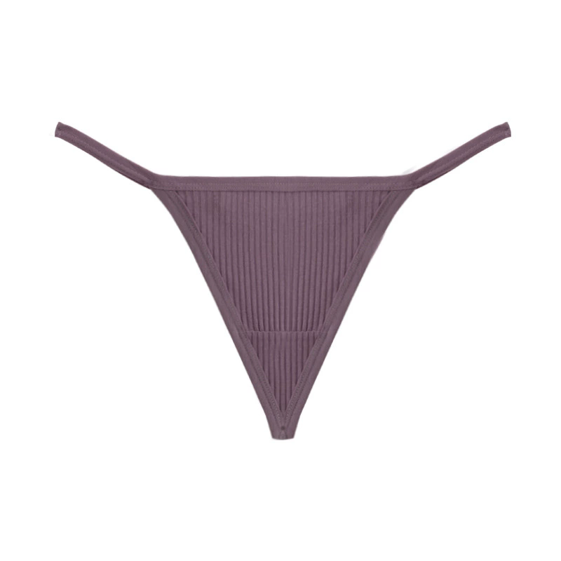 (image for) Women Low Rise 40S Cotton Thong Panties Seamless Breathable Butt Lifting Comfort Everyday Underwear