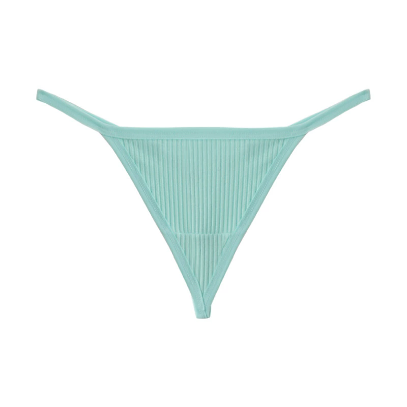 (image for) Women Low Rise 40S Cotton Thong Panties Seamless Breathable Butt Lifting Comfort Everyday Underwear