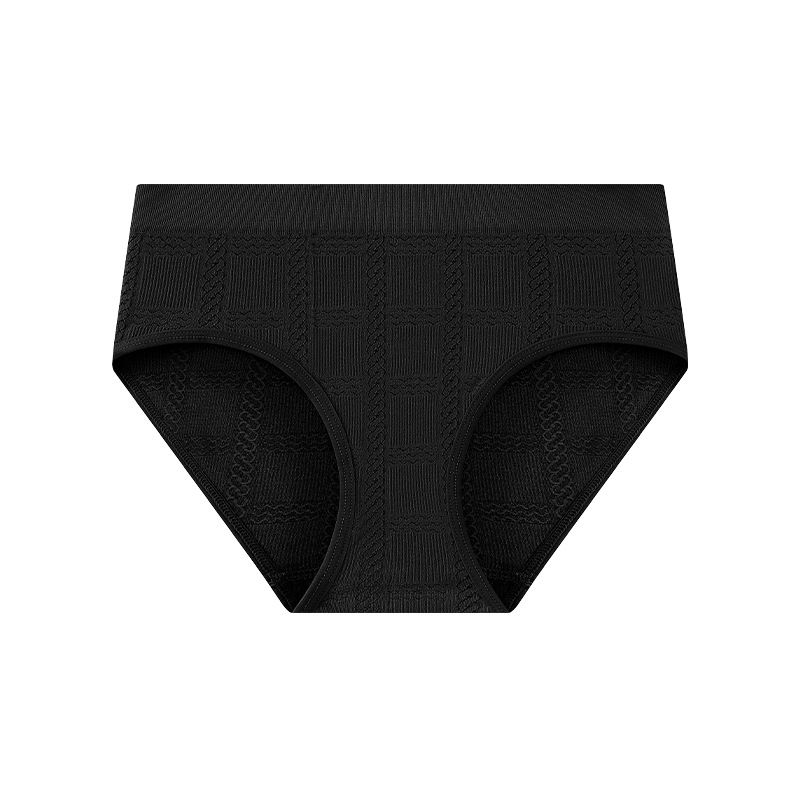 (image for) Women's Mid-Rise Seamless Tummy Control Triangle Briefs Quick Dry Breathable No-Show Solid Color Comfortable Everyday Panties