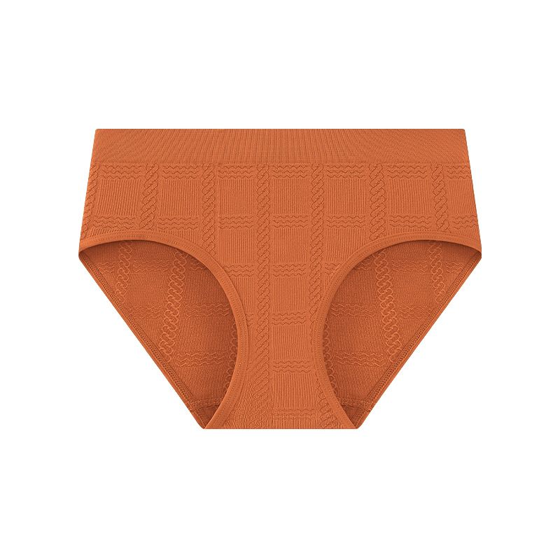 (image for) Women's Mid-Rise Seamless Tummy Control Triangle Briefs Quick Dry Breathable No-Show Solid Color Comfortable Everyday Panties