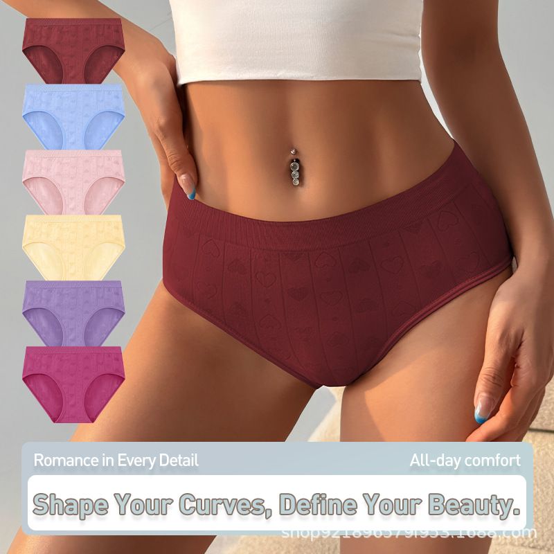Women's Mid-Rise Seamless Tummy Control Triangle Briefs Butt Lifting No-Show Soft Stretch Knit Everyday Panties (image for) Women's Mid-Rise Seamless Tummy Control Triangle Briefs Butt Lifting No-Show Soft Stretch Knit Everyday Panties