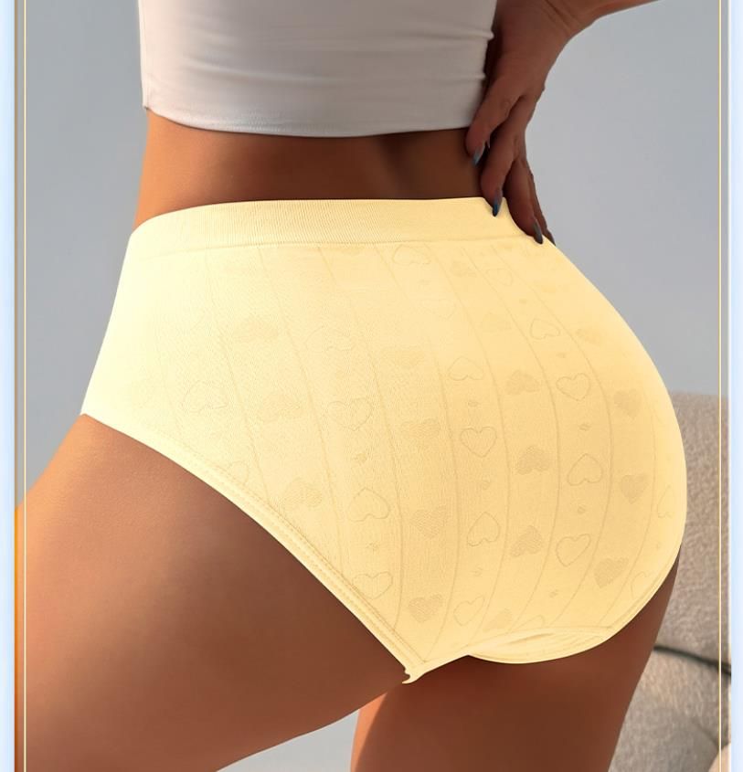 (image for) Women's Mid-Rise Seamless Tummy Control Triangle Briefs Butt Lifting No-Show Soft Stretch Knit Everyday Panties