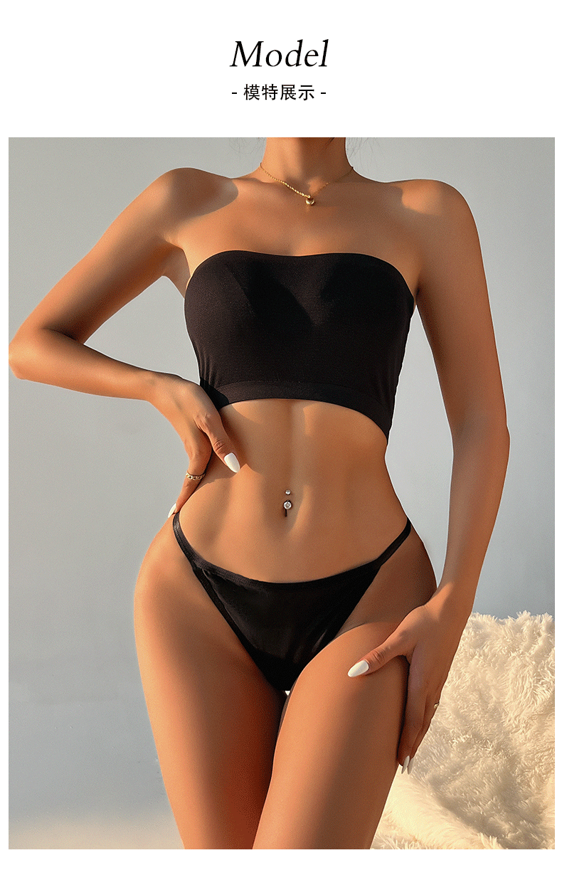 (image for) Women Low Rise Thin Strap Thong Panties with LOVE Waist Detail 100% Cotton Crotch Butt Lifting Breathable Seamless Sexy Everyday Intimates
