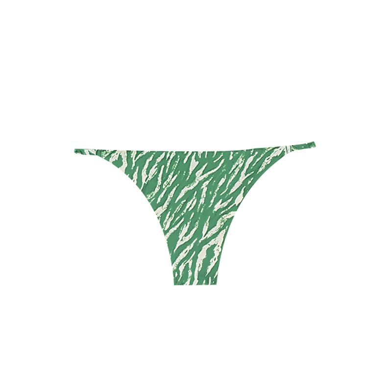 (image for) Women Low Rise Camouflage Print Seamless Ice Silk Thong Panties 80%-90% Cotton Crotch Breathable No-Show Sport Plus Size Everyday Intimates