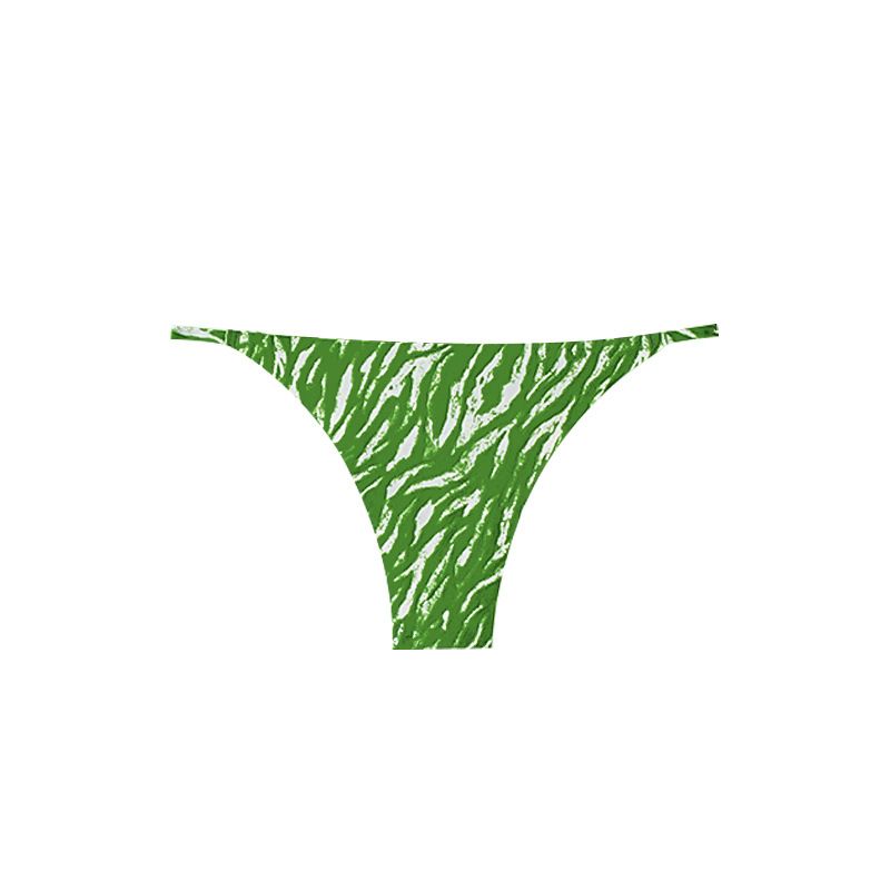 (image for) Women Low Rise Camouflage Print Seamless Ice Silk Thong Panties 80%-90% Cotton Crotch Breathable No-Show Sport Plus Size Everyday Intimates