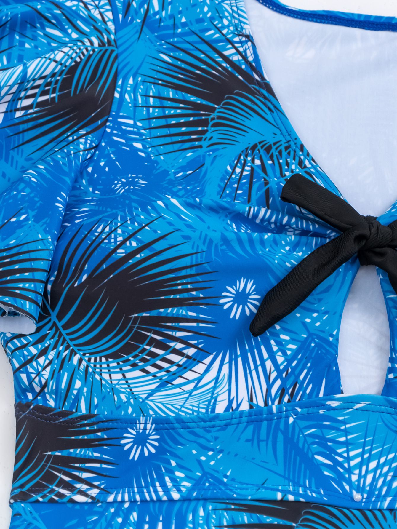 (image for) Women Floral Print One‑Piece Skirted Swimsuit, Conservative Tankini Swim Dress