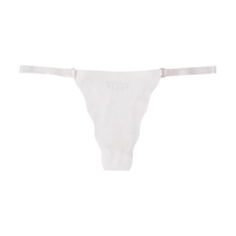 (image for) Women Low Rise Clear Strap Ice Silk Seamless Triangle Briefs Sexy No-Show Quick Dry Breathable Butt Lifting Sport Everyday Underwear