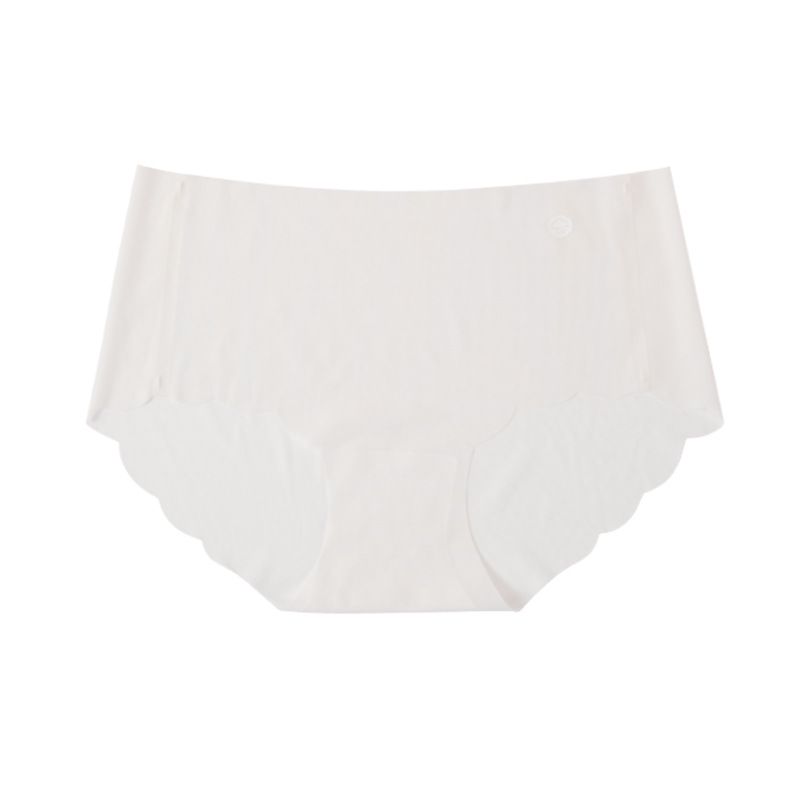 (image for) Women Mid-Rise Ultra-Thin Ice Silk Seamless Triangle Briefs 95%-100% Cotton Antibacterial Crotch Breathable No-Show Butt Lifting Everyday Intimates