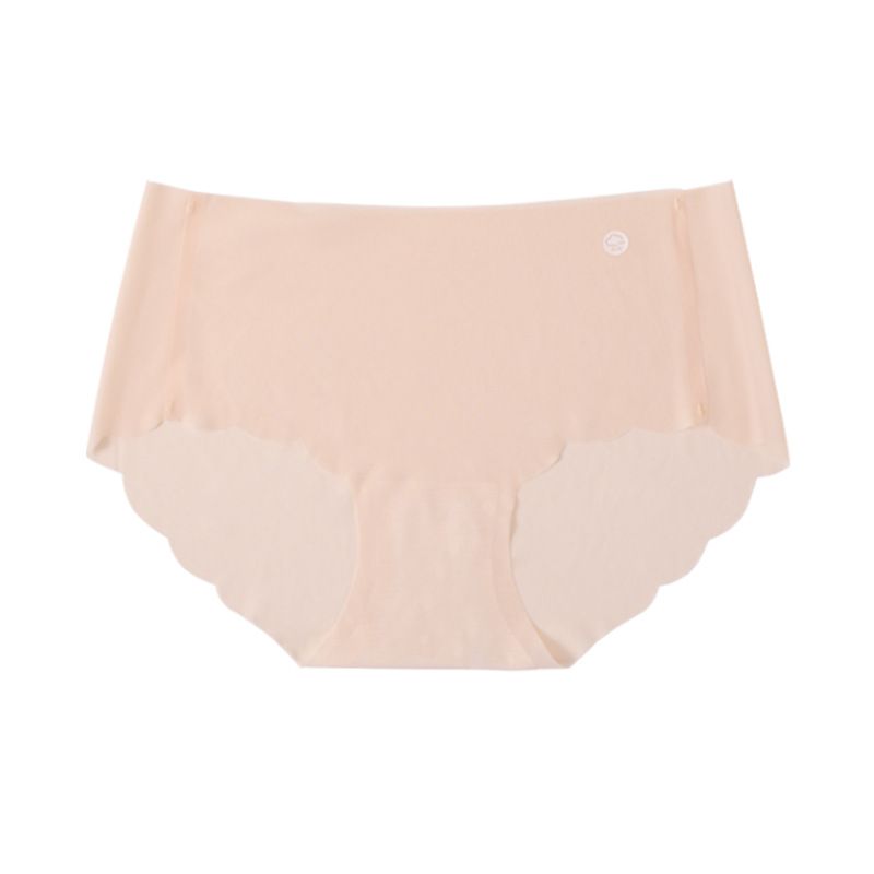 (image for) Women Mid-Rise Ultra-Thin Ice Silk Seamless Triangle Briefs 95%-100% Cotton Antibacterial Crotch Breathable No-Show Butt Lifting Everyday Intimates