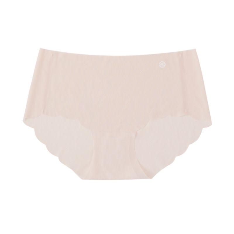 (image for) Women Mid-Rise Ultra-Thin Ice Silk Seamless Triangle Briefs 95%-100% Cotton Antibacterial Crotch Breathable No-Show Butt Lifting Everyday Intimates