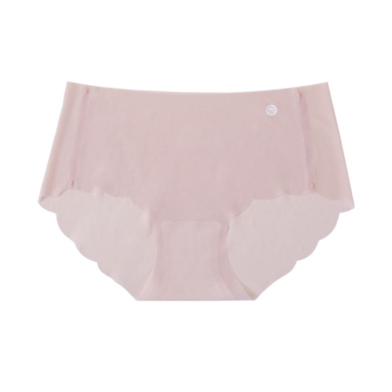 (image for) Women Mid-Rise Ultra-Thin Ice Silk Seamless Triangle Briefs 95%-100% Cotton Antibacterial Crotch Breathable No-Show Butt Lifting Everyday Intimates