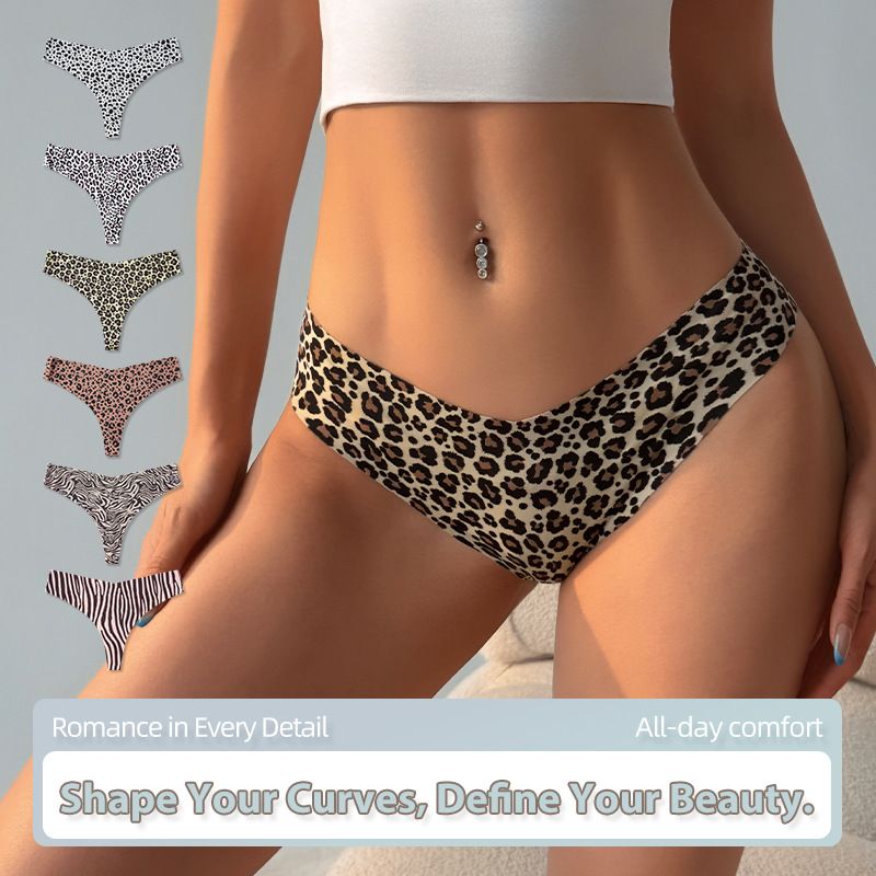 Women Leopard Zebra Animal Print Low Rise Bikini Brief Panties Anti-Exposure Breathable Nylon Beach Swimwear Bottoms (image for) Women Leopard Zebra Animal Print Low Rise Bikini Brief Panties Anti-Exposure Breathable Nylon Beach Swimwear Bottoms