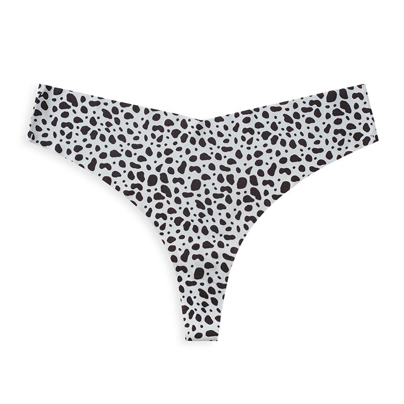 (image for) Women Leopard Zebra Animal Print Low Rise Bikini Brief Panties Anti-Exposure Breathable Nylon Beach Swimwear Bottoms